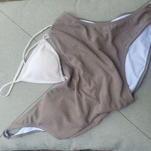 Two toned bathing suit size large